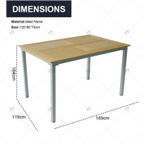 Factory Direct Sales of Garden Chairs Outdoor Patio Leisure Dining Table and Chairs Garden Camping Dining Table