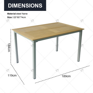Factory Direct Sales of Garden Chairs Outdoor Patio Leisure Dining Table and Chairs Garden Camping Dining Table
