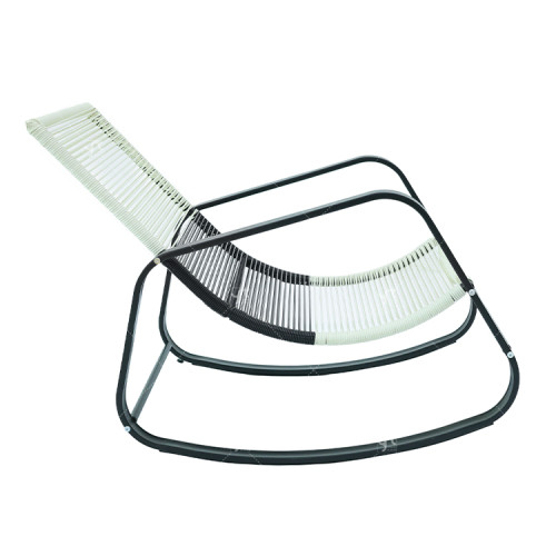 Hot-selling all-weather iron tube rattan rocking chair