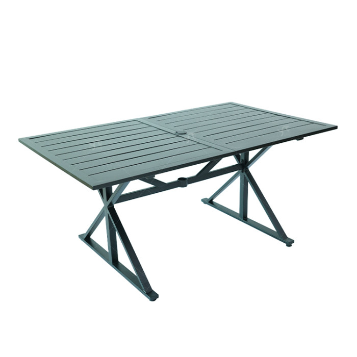 Outdoor Furniture Patio Garden Furniture Dining Table Square Backyard Bistro Table for Deck Backyard Lawn Garden