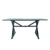 Outdoor Furniture Patio Garden Furniture Dining Table Square Backyard Bistro Table for Deck Backyard Lawn Garden