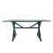 Outdoor Furniture Patio Garden Furniture Dining Table Square Backyard Bistro Table for Deck Backyard Lawn Garden