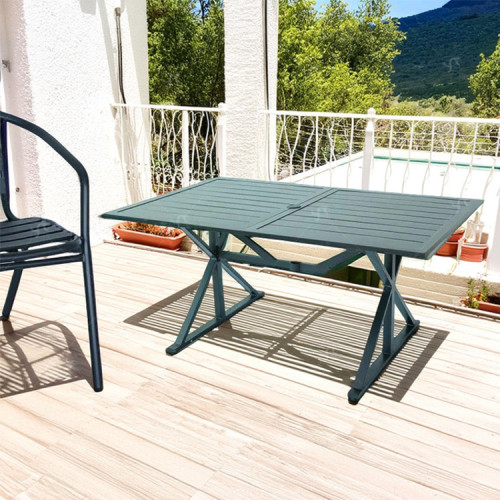 Outdoor Furniture Patio Garden Furniture Dining Table Square Backyard Bistro Table for Deck Backyard Lawn Garden