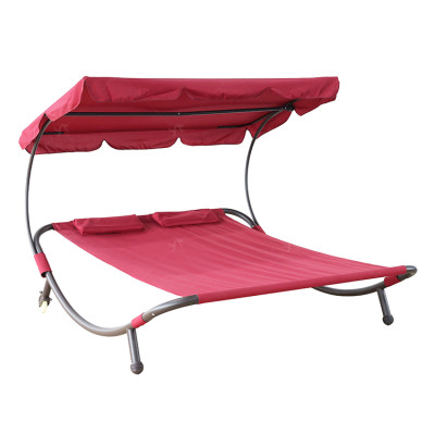 Outdoor Lounge Bed with Canopy and Garden Patio Balcony Backyard Terrace Sun Bed Sun Lounger Lounge Seating Day Bed