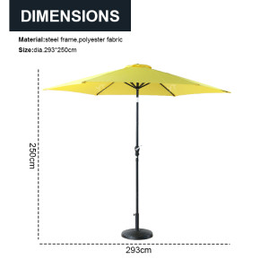 Swimming Pool Parasol Outdoor Furniture Patio Restaurant Umbrella for Garden Balcony  Umbrella Polvester Sunsade with Tilt