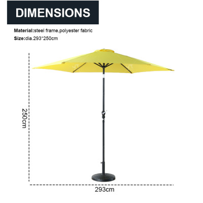 Swimming Pool Parasol Outdoor Furniture Patio Restaurant Umbrella for Garden Balcony  Umbrella Polvester Sunsade with Tilt