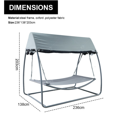 Hanging Swing Bed Outdoor Day Bed Hammock Hanging Stand Mosquito Net Cover Double Bed Patio Backyard for Outdoor Furniture Use