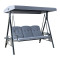 Modern Steel Metal Three Seat Swing Chair Outdoor Garden Patio Furniture 3-4 People Seating Garden Swing Chair with Cushion