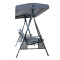 Modern Steel Metal Three Seat Swing Chair Outdoor Garden Patio Furniture 3-4 People Seating Garden Swing Chair with Cushion