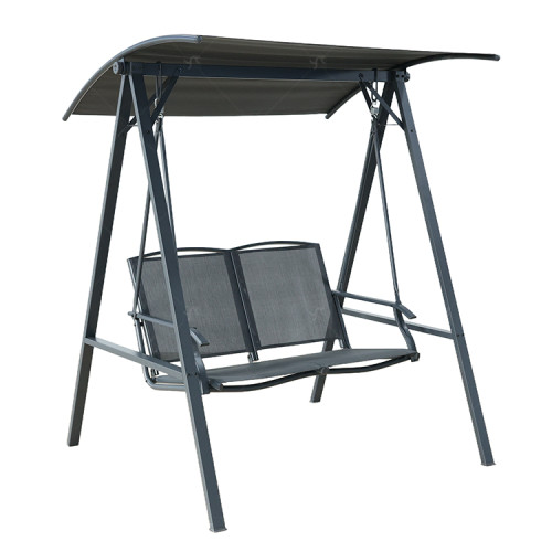 2*1teslin High-class Rocking Chair with Stand Outdoor Furniture Garden Hammock Hanging Patio Swing Chair  for Home & Park Use