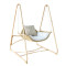 Nordic Double Swing Hanging Chair Home Lazy Indoor Cradle Chair with Rattan Metal Patio Garden Hanging Rocking Chair for Balcony
