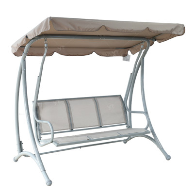 Modern Luxury 3-Seater Metal Hanging Swing Chair Canopy with Bali European Style for Outdoor Use Garden Furniture  Swing Chair