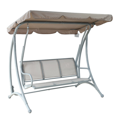 Modern Luxury 3-Seater Metal Hanging Swing Chair Canopy with Bali European Style for Outdoor Use Garden Furniture  Swing Chair