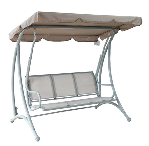 Modern Luxury 3-Seater Metal Hanging Swing Chair Canopy with Bali European Style for Outdoor Use Garden Furniture Swing Chair