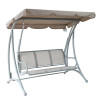 Modern Luxury 3-Seater Metal Hanging Swing Chair Canopy with Bali European Style for Outdoor Use Garden Furniture Swing Chair