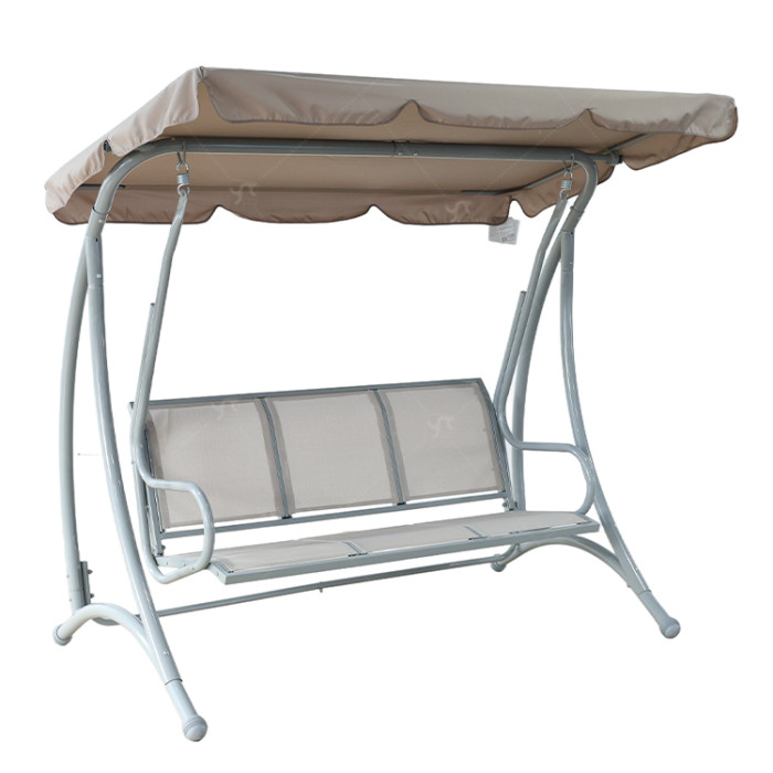 Modern Luxury 3-Seater Metal Hanging Swing Chair Canopy with Bali European Style for Outdoor Use Garden Furniture Swing Chair
