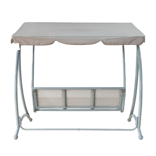 Modern Luxury 3-Seater Metal Hanging Swing Chair Canopy with Bali European Style for Outdoor Use Garden Furniture  Swing Chair