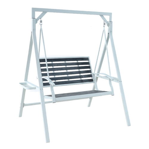 Outdoor High-Quality Courtyard Steel Hanging Bed Garden Multiple People Swing Chairs Outdoor Patio With Canopy Patio Swings