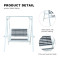 Outdoor High-Quality Courtyard Steel Hanging Bed Garden Multiple People Swing Chairs Outdoor Patio With Canopy Patio Swings