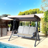 Modern Luxury 3-Seater Metal Hanging Swing Chair Canopy with Bali European Style for Outdoor Use Garden Furniture  Swing Chair