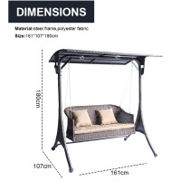 Other iron Garden Swing Chair With Patio Tool Sets for Courtyard Balcony for Home Park Kitchen School Bedroom