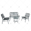 Modern High Quality Metal Outdoor Furniture Garden General Purpose Sofa Table and Chair Set for Garden and Outdoor Veranda