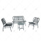 Modern High Quality Metal Outdoor Furniture Garden General Purpose Sofa Table and Chair Set for Garden and Outdoor Veranda
