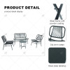 Modern High Quality Metal Outdoor Furniture Garden General Purpose Sofa Table and Chair Set for Garden and Outdoor Veranda