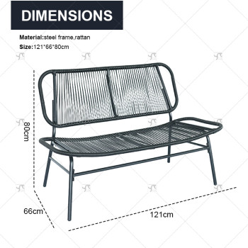 Modern High Quality Metal Outdoor Furniture Garden General Purpose Sofa Table and Chair Set for Garden and Outdoor Veranda