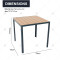 Modern Outdoor Rattan Patio Garden Steel Outdoor Furniture Garden Dining Sets Rattan Dining Chair Dining Table Set