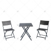 Modern Outdoor Rattan Table and Chair Combination Three Sets for Leisure Courtyard Balcony or Garden Use