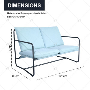 4 PCS Rope Patio Seating Garden Armchair Qutdoor Furniture Set Terrace Balcony Backyard Sofas Set of 4 Outdoor Living