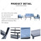 Modern 5 Seats Metal Garden Furniture Conversation Sets for Outdoor Patio Porch Table and Chairs Furniture sofa Set of 5