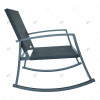Outdoor Textilene Rocking Chair Steel Rocker Seating Outside Mesh Rocking Sling Gliders for Front Porch Garden Patio Backyard