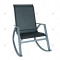 Modern Design Outdoor Rocking Chair Steel Metal Frame Swimming Pool Patio Garden Park Bedroom Restaurants Villas Durable Fabric