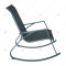 Modern Design Outdoor Rocking Chair Steel Metal Frame Swimming Pool Patio Garden Park Bedroom Restaurants Villas Durable Fabric