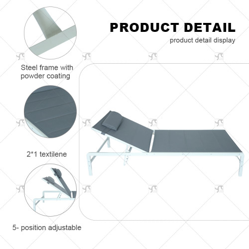 Modern Waterproof Courtyard Furniture, Beach Leisure Chairs, Outdoor Swimming Furniture Pool  Sunbathing Beds  Lounger