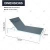 Modern Waterproof Courtyard Furniture, Beach Leisure Chairs, Outdoor Swimming Furniture Pool  Sunbathing Beds  Lounger