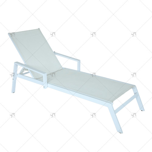 Aluminium Outdoor Patio Swimming Pool Sun Sunbed Sun Lounge Poolside Loungers Furniture for Luxury Hotels Resorts Restaurants