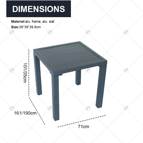 Aluminum Luxury Outdoor Garden Lounger Set of 3 Hotel Beach Garden Terrace Outdoor Furniture Design Chaise Sun Lounger Set
