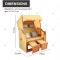Pine Wood Luxurious Outdoor Durable Fully Assembled Outdoor Furniture  Garden Luxury Beach Chair in Many for Garden Use