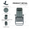 Outdoor Portable Folding Bed Chaise Sun Lounger Beach Chair Furniture Adjustable Zero Gravity Folding Recliner with Pillow