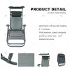 Outdoor Folding Adjustable Zero Gravity Recliner Chair Camping Travel Beach Pool Sunshade Tanning Lounger Chair with Canopy