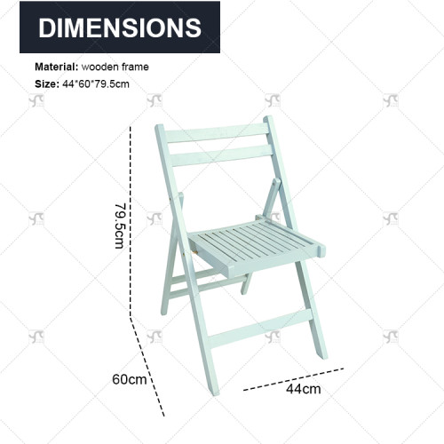 Outdoor Durable Wooden Folding Chair High Quality Solid Wood Folding Chair Leisure Living Room Restaurant Wooden Dining Chair
