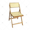Modern Folding Dining Chair Rattan Folding Chair Comfortable Outdoor Bamboo Outdoor Chair Patio Garden Dining Wood Folding Chair