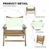 Modern Portable Beach Outdoor Picnic Wooden Portable Camping Foldable Picnic Folding Camping  Chair Folding Beach Chair
