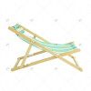 Outdoor Garden Lawn Yard Pool Party Chair with Headrest Portable Pine Wood Folding Beach Chair with Adjustable Backrest Angle