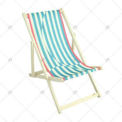 Outdoor Garden Lawn Yard Pool Party Chair with Headrest Portable Pine Wood Folding Beach Chair with Adjustable Backrest Angle