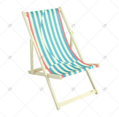 Outdoor Garden Lawn Yard Pool Party Chair with Headrest Portable Pine Wood Folding Beach Chair with Adjustable Backrest Angle