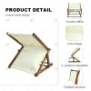 Modern Adjustable Outdoor Beach Headrest Summer Parasol Pillow Folding Wooden Beach Pillow Beach Chair Pine Wood Sunshade Pillow